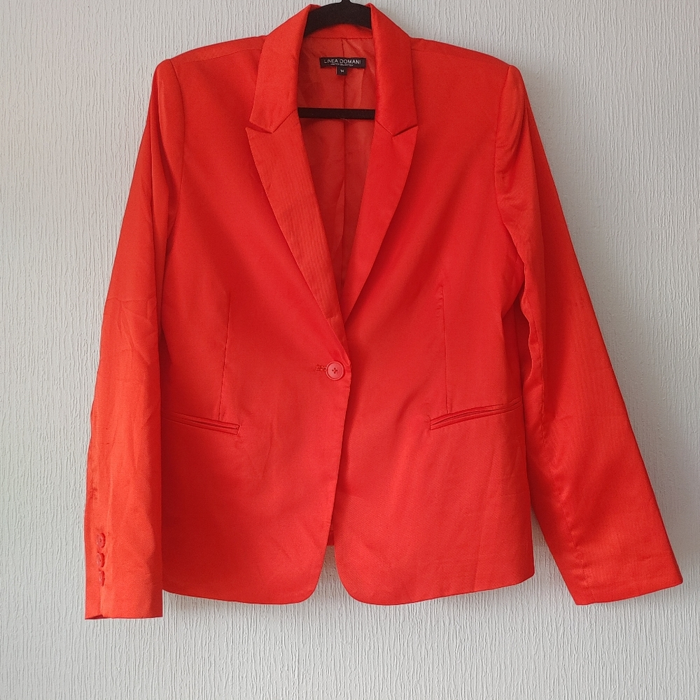NWOT Linea Domani Blazer Orange Size 14